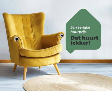 Campagnebeeld 'Dat huurt lekker' Een eerlijke huurprijs.